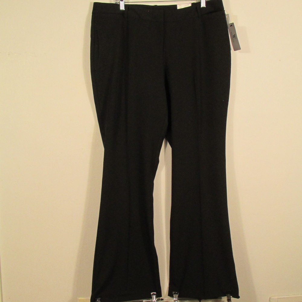 Worthington Black Wide Leg Pants - Picture 1 of 8